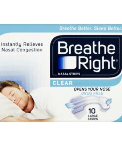 Breathe Right Nasal Strip Clear Large- 10 strips