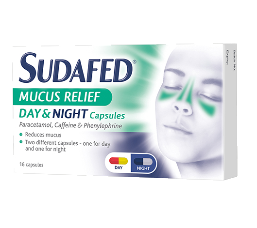Sudafed Mucus Day & Night - 16 capsules