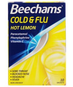 Beechams Cold & Flu Hot Lemon - 10 sachets