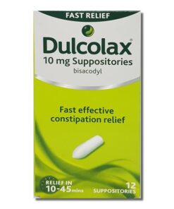Dulcolax 10mg Suppositories - 12 suppositories
