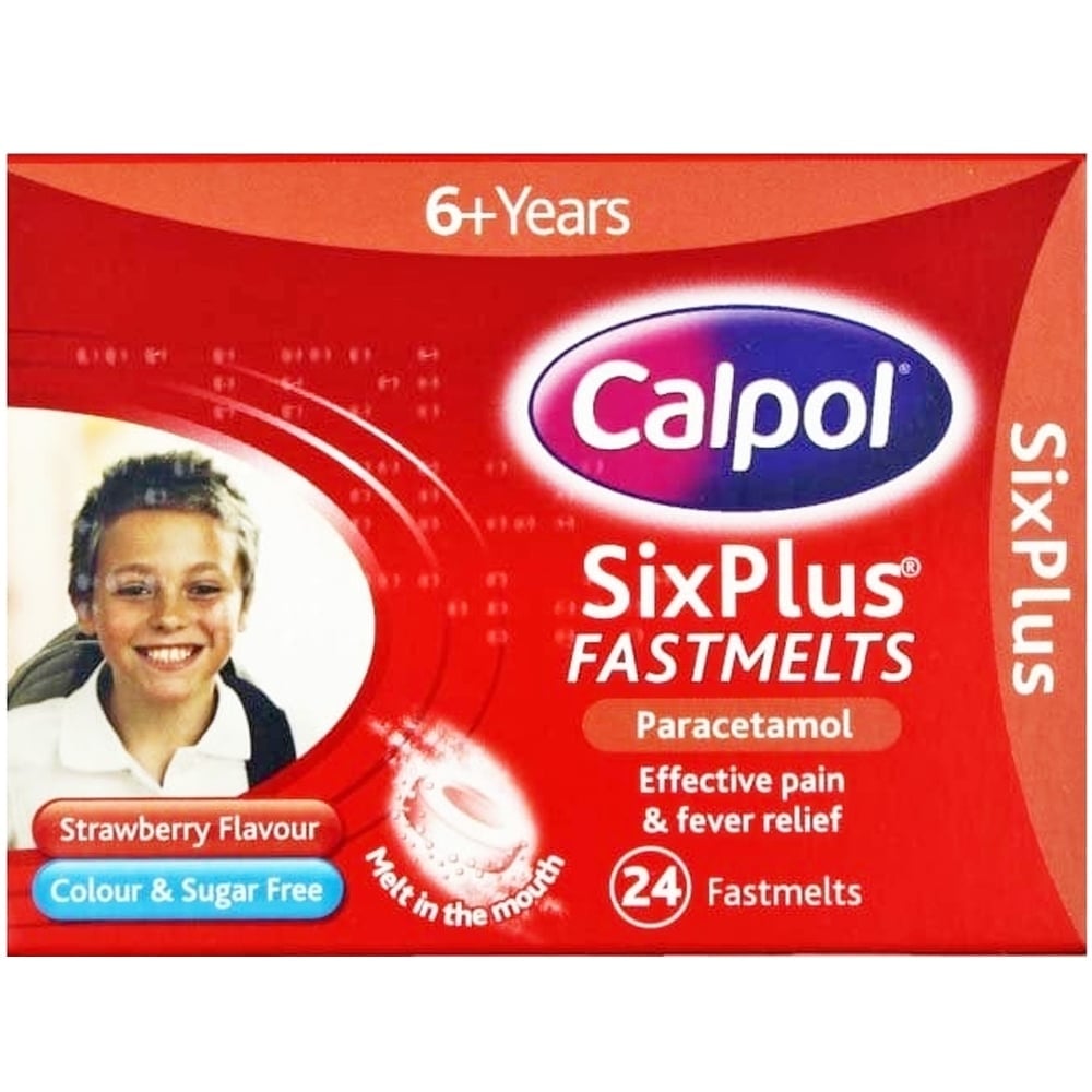 Calpol Six Plus Fast Melts - 24 tablets