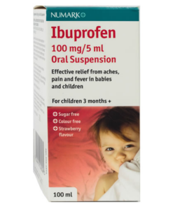 Ibuprofen for Children 100mg/5ml Suspension - 100ml