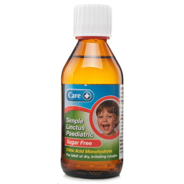 CARE SIMPLE LINCTUS PAED SUGAR FREE - 200ml