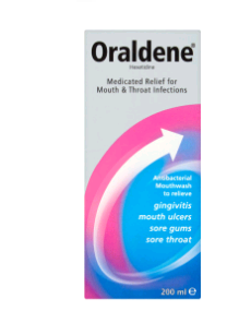 Oraldene (Hexetidine) Antibacterial Mouthwash - 200ml
