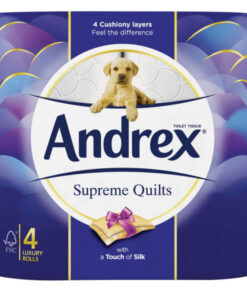 Andrex Supreme Quilts Silky Toilet Rolls x 4