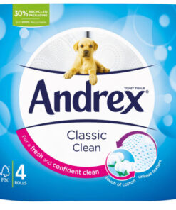 Andrex Classic Clean Toilet Paper x 4 Rolls
