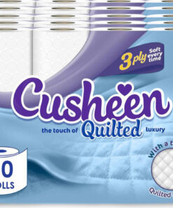 Cusheen 3 Ply Quilted Luxury Super Soft Toilet Paper x 48 Rolls - Image 4