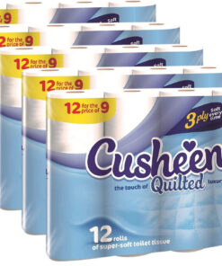 Cusheen 3 Ply Quilted Luxury Super Soft Toilet Paper x 48 Rolls - Image 5