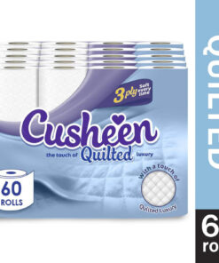 Cusheen 3 Ply Quilted Luxury Super Soft Toilet Paper x 48 Rolls - Image 3