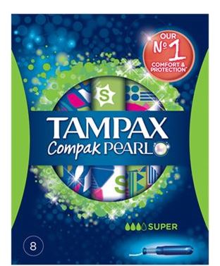 Tampax Compak Pearl Super - (8 Pack)