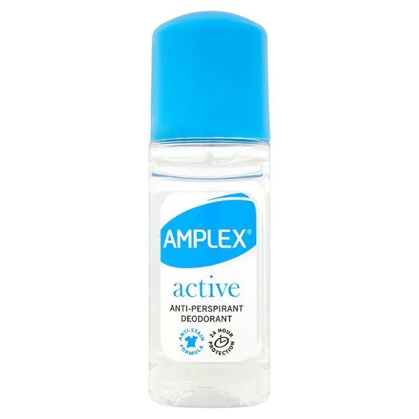 Amplex Antiperspirant Roll On Active 50ml Pack