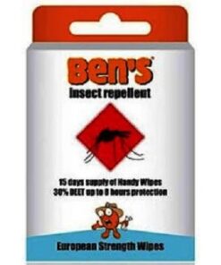 Bens Wipes Insect Repellent Wipes Pack of 15
