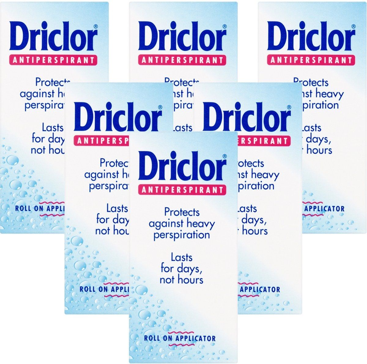 Driclor Solution 20% Six Pack 60mlx6 Pc Pack