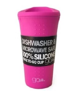 GoSili Silicone 16oz To-Go Coffee/Tea Cup Hot Pink