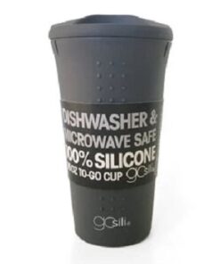 Gosili Silicone 16oz To-Go Coffee/Tea Cup Soft Black