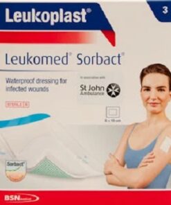 Leukoplast Leukomed Sorbact Wound Dressing 8cm x 10cm Pack of 3Pc