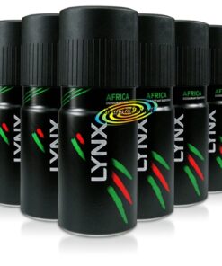 Lynx Africa Body Spray Deodorant 6 Pack 150mlx6Pc Pack