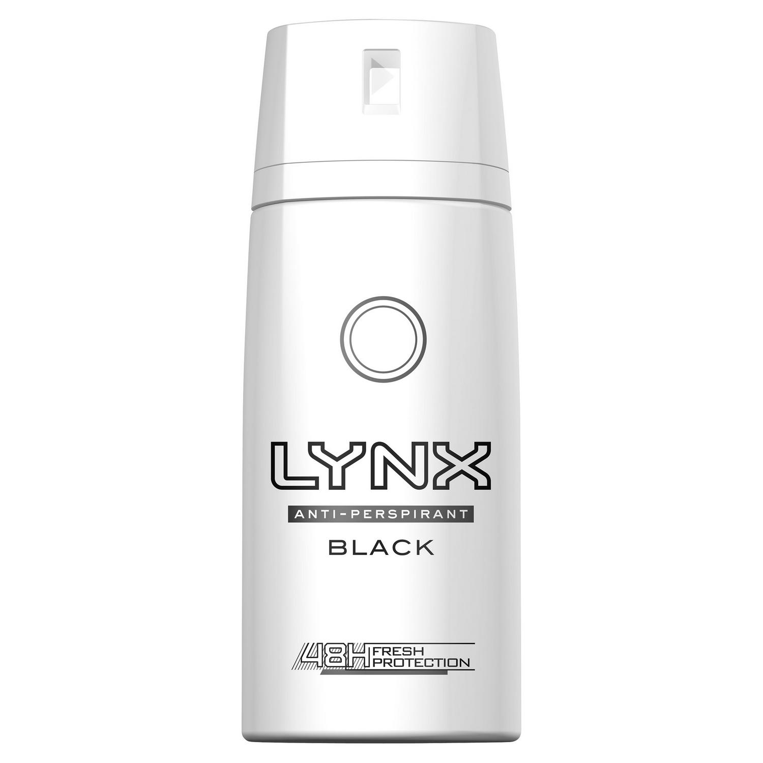 Lynx Antiperspirant Spray Black 150ml Pack
