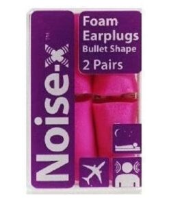 Noise-x Earplugs Foam Bullet 2 Pairs Pack