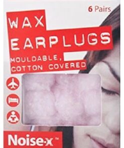 Noise-x Earplugs Wax Cotton 6 Pairs