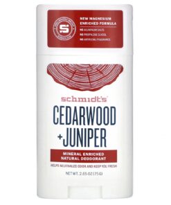 Schmidt's Natural Sensitive Deodorant Stick Cedarwood and Juniper 58ml Pack