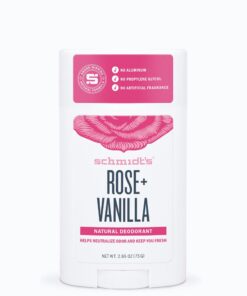Schmidt's Natural Sensitive Deodorant Stick Rose and Vanilla 58ml Pack