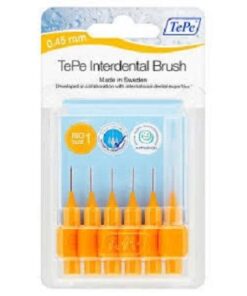 Tepe Interdental Brushes Orange 0.45mm Pack of 6