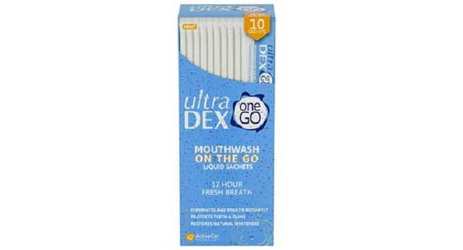 UltraDEX One Go Mouthwash On The Go Sachets Pack of 10
