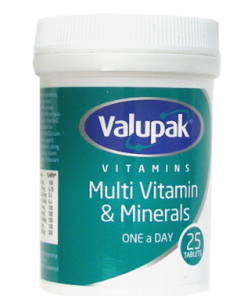 Valupak Multivitamins & Minerals - Pack of 25