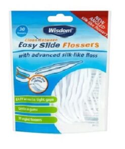 Wisdom Clean Between Easy Slide Flossers Pack of 30