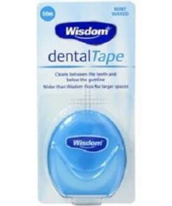 Wisdom Waxed Mint Flavoured Dental Tape 50m Pack