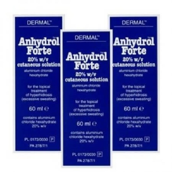 Anhydrol Forte Roll On 20% W/v Cutaneous Solution 60mlx3 Pack