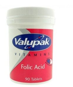 Valupak Folic Acid Tablets 400mcg - Pack of 90