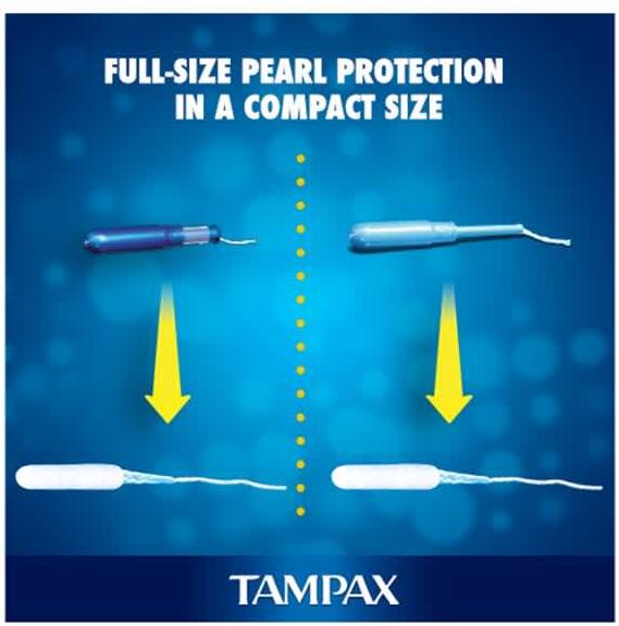 Tampax Compak Pearl Super - (18 Pack) - Image 3