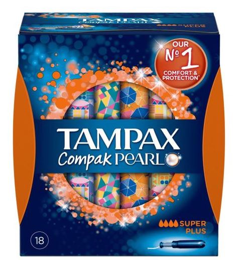 Tampax Compak Pearl Super Plus - (18 Pack)