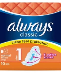 Always Classic Normal Size 1 Pads Pack of 10