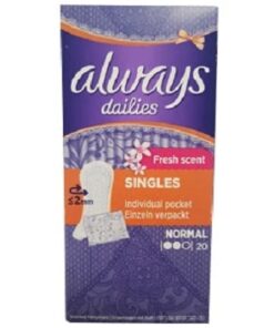 Always Dailies Liners Fresh Scent Wrapped Pack of 20