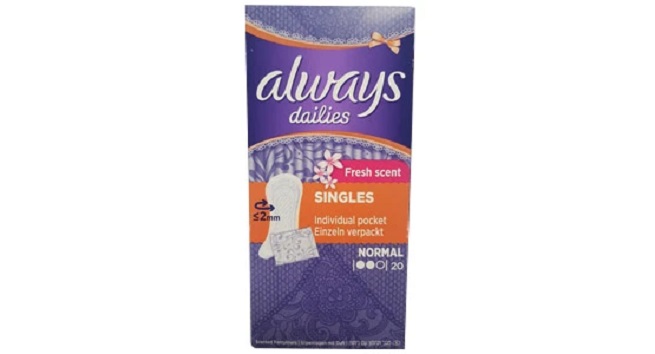 Always Dailies Liners Fresh Scent Wrapped Pack of 20