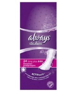 Always Dailies Long Plus Liners Pack of 24