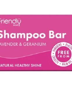 Friendly Soap Lavender & Geranium Shampoo Bar 95g Pack