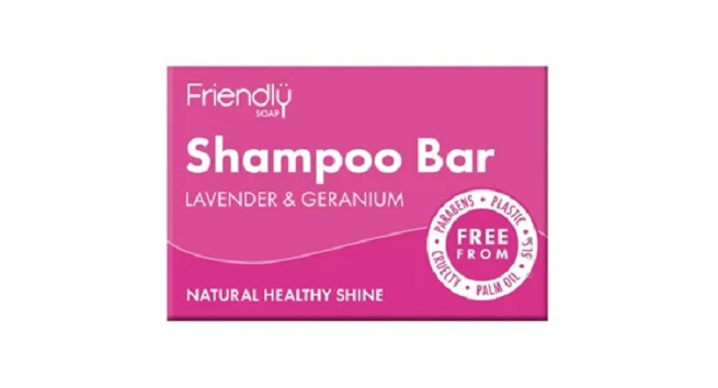 Friendly Soap Lavender & Geranium Shampoo Bar 95g Pack