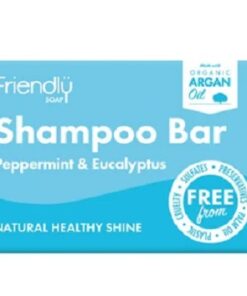 Friendly Soap Peppermint & Eucalyptus Shampoo Bar 95g Pack
