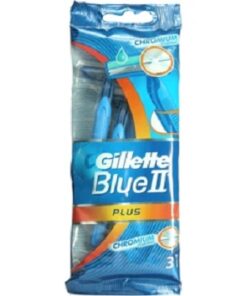 Gillette Blue II Disposable Sensitive Razors Pack of 3 Nos