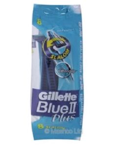 Gillette Blue Ii Plus Slalom Pack of 8 Nos.