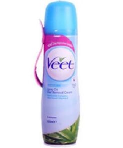 Veet Spray-on Hair Removal Cream For Sensitive Skin 150ml Pack