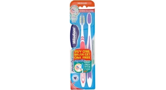 Wisdom Regular Medium Toothbrush Pack of 2 Pc