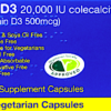 HuxD3 20,000 IU Colecalciferol  20 Capsules