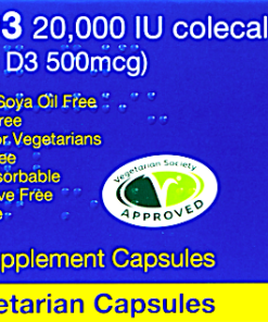 HuxD3 20,000 IU Colecalciferol  20 Capsules