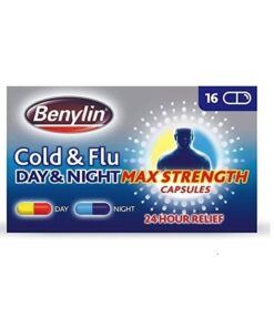 Benylin Cold & Flu Day & Night Max Strength – 16 Capsules